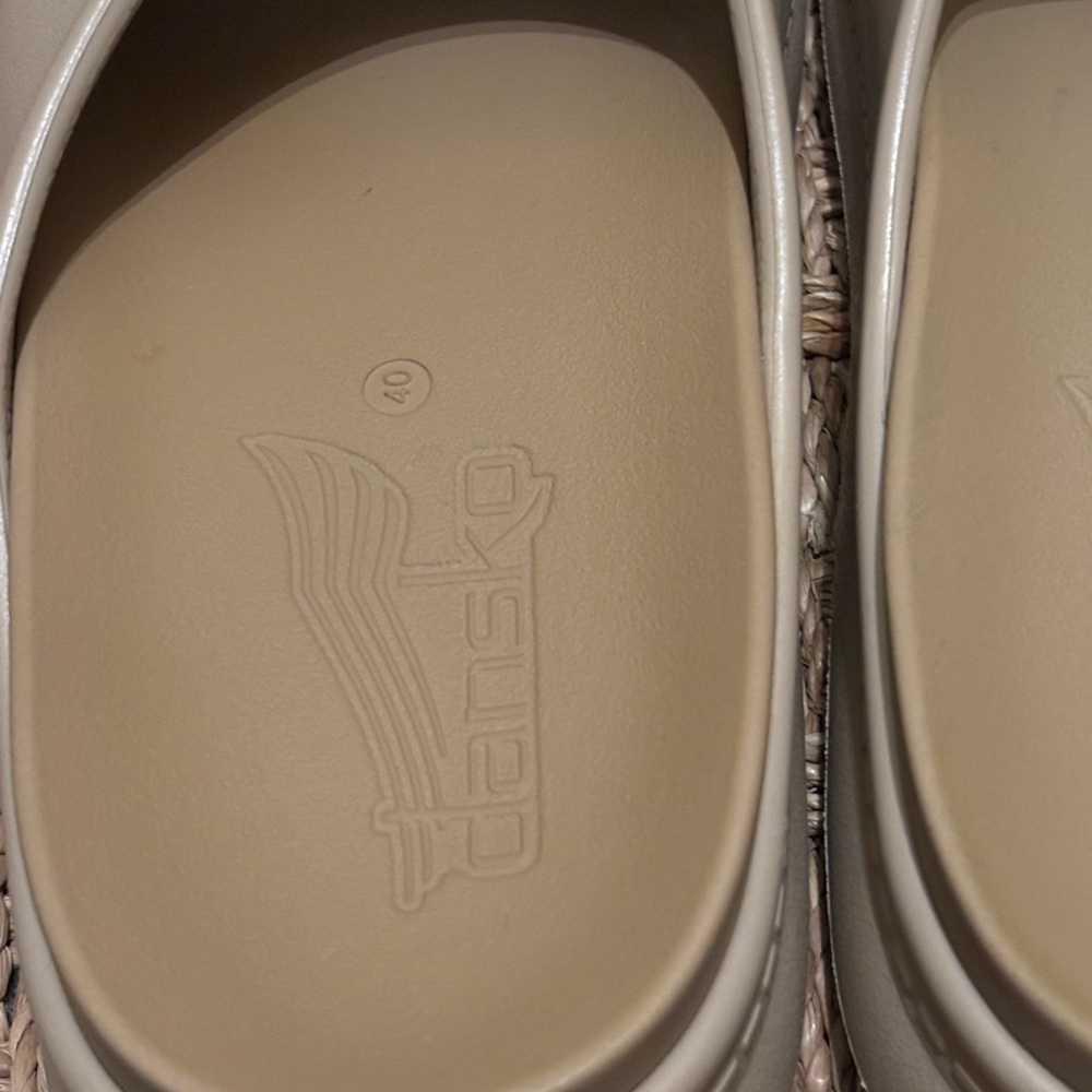 Dansko Beige Slide Sandals - Picture 3 of 7